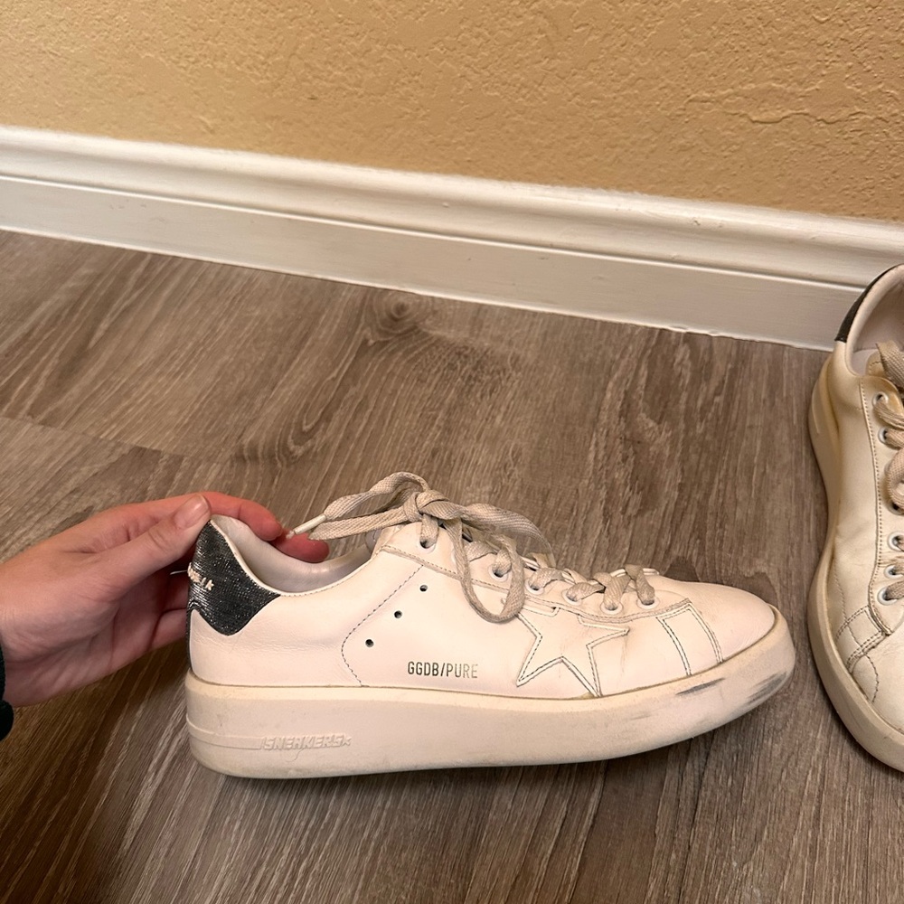 Used Golden Goose Purestar Low Top Sneaker (Women’s) Size 9US / 39EU - Picture 6 of 8